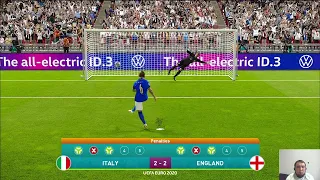 PES 2021 - Italy vs England Penalty Shootout Final - EURO 2020