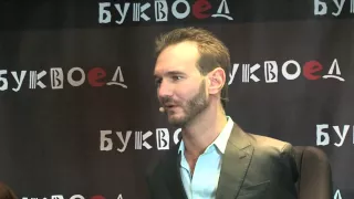 Ник Вуйчич впервые посетил Санкт-Петербург