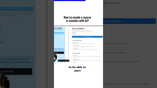 Create a mini course in minutes with A.I. ⚡️