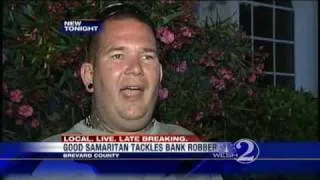 Bank Customer Stops Knife-Wielding Robber