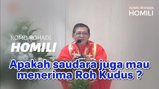 Apakah saudara juga mau menerima Roh Kudus? - HOMILI ROMO ROHADI