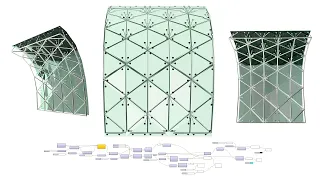 Algorithmic Envelope and Skin Glass Facade Parametric Architecture using Rhino and Grasshopper