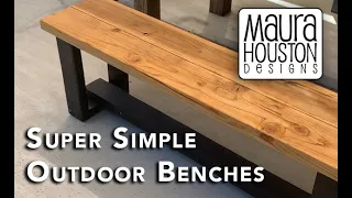 Super Easy DIY Outdoor Benches