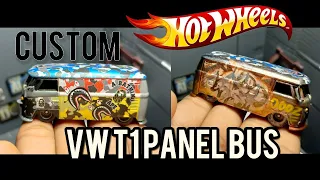 HOTWHEELS CUSTOM VW T1 PANEL BUS