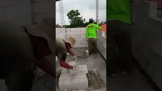 This fixer's installation technique is very fast #contructions