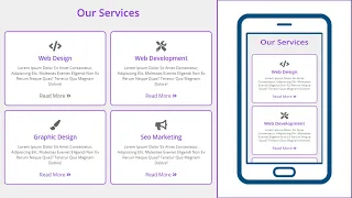 Create A Responsive Service Section Using CSS Grid Layout