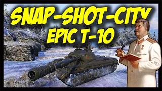► World of Tanks: Amazing T-10 in Snap-Shot-City - T-10 Gameplay