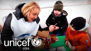 UNICEF Blue Dot Centers Provide Help for Children Traumatized by War in Ukraine