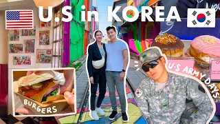 Korea’s 'Little America’? 🇰🇷🇺🇸 A Day By Osan Air Base & Remembering my Army Days | Food & Shopping 🍔