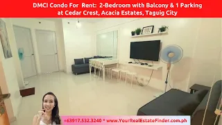 [Rented] 2BR DMCI Condo for Rent (C510) at Cedar Crest Taguig