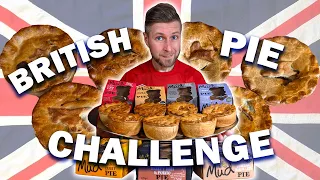 GREAT BRITISH PIE OFF! 6,000 CALORIE GOURMET PIE CHALLENGE | Mud Foods | Max vs Food COMEBACK EP#3