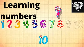 Learning counting with endless numbers LEARN NUMBER 1 to 10 learn to count number one to ten