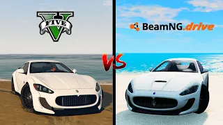 GTA 5 Maserati GranTurismo VS BeamNG Maserati GranTurismo | Which Is Best?