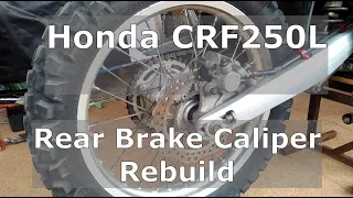 Motorcycle Brake Caliper Clean Repair and Rebuild Honda CRF250L