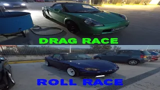 TOYOTA MR2 SPYDER VS MAZDA MIATA MX-5 (DRAG RACING)