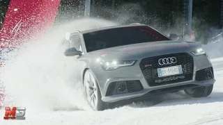 NEW AUDI RS6 AVANT 2015 - CRAZY SNOW TEST ONLY SOUND