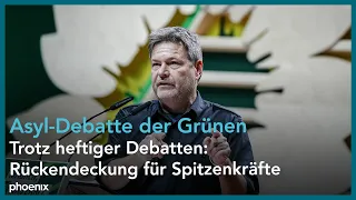 Asyl-Debatte von Bündnis 90/Die Grünen u.a. mit Habeck & Baerbock | Parteitag Grüne | 25.11.2023