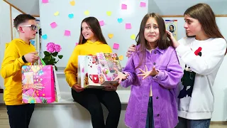 ¡Sava presenta regalos a la insolente hija del director! ¡Eva atrapó a una pareja enamorada!