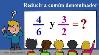 Reducir fracciones a común denominador por el método de los productos cruzados