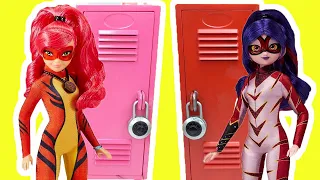 Miraculous Ladybug DIY Custom Back to School Locker Organization with Lady Dragon and Tigress