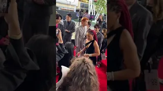 Chloe x BTS on the AMAs red carpet