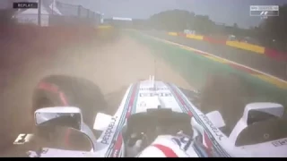 Felipe Massa FP1 Crash Belgian GP 2017