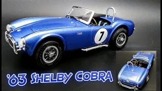 1963 Shelby Cobra 289 V8 1/25 Scale Model Kit Build How To Assemble Engine Paint Dashboard Glass