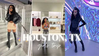 TRAVEL VLOG: HOUSTON TX, GIRLS TRIP | Seismique + Korean Corndogs + The POST + Shopping & MORE!