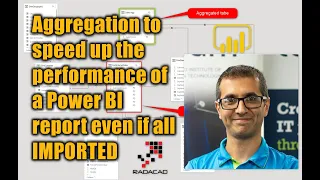 Aggregation to speed up the performance of a Power BI report even if all IMPORTED