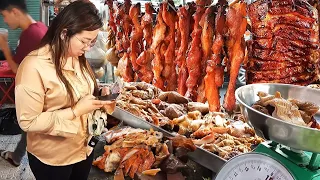 For Dinner! Phnom Penh People Love to Eat These Meat - BBQ Pork and Braised Pork