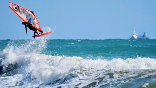 御前崎 Tow In Windsurfing on the Wave【 Exibition 】@  IWT Omaezaki Japan Cup 2023 Day 4