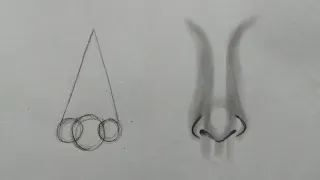 How to draw a nose in a tricky way.👃||Easy art|| pencil art|| #art #pencildrawing #drawingtutorial