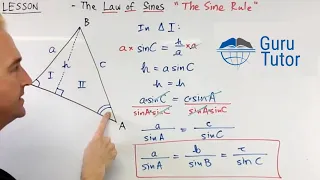 Law of Sines Missing Side Formula DERIVATION