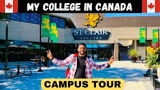 My College in Canada 🇨🇦 St. Clair College || Campus Tour || Windsor