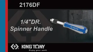 KING TONY-2176DF 1/4" DR. Spinner Handle