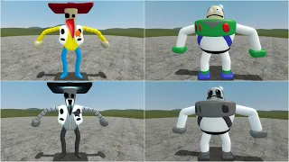 What if I Become Woodee and Booz  From Toy Story in Garry's Mod! (3D Sanic Clones Memes)