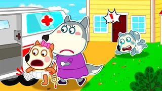 Oh No! Don't Leave Me, Lucy Got a Boo Boo! | Kids Stories About Siblings