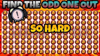 FIND THE ODD ONE OUT 🔕 : EMOJI QUIZ : Find the 30 odd emoji