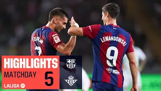 Highlights FC Barcelona vs Real Betis (5-0)