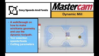 Dynamic Mill - Mastercam 2020