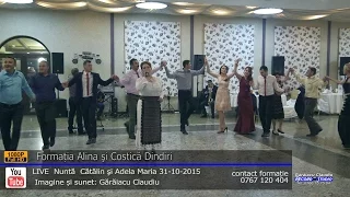 Alina si Costica Dindiri Colaj SARBA LIVE part.1 Nunta Catalin si Adela 31-10-2015