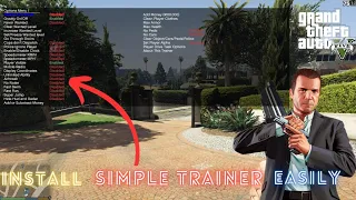 How to Install SIMPLE TRAINER in Gta 5 ( 2024 EASY METHOD )