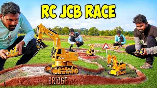 Powerful RC JCB Race With Lots of Obstacles