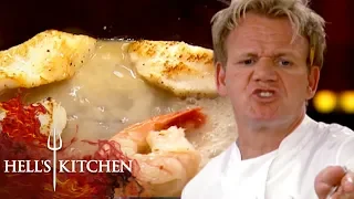 Chef Gets Raw Fish Past Gordon Ramsay | Hell's Kitchen