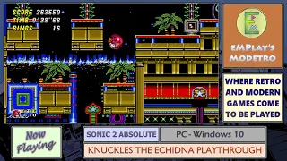 Sonic 2 Absolute - PC -  Knuckles (All Emeralds) - #7 - Casino Night Zone: Act 1