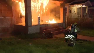 Early Morning Fire Destroys Vacant Home In Vermont Knolls