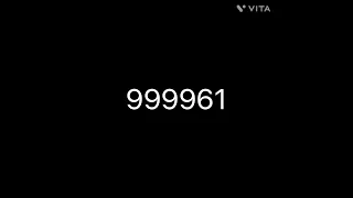 Counting Down million to Zero: 999961#shorts