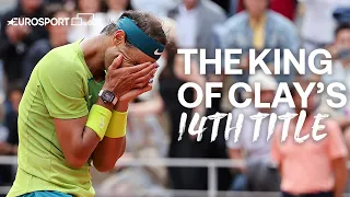 The Emotional Moment When Rafael Nadal Won His 14th Roland-Garros Title 🥹 | Eurosport Tennis