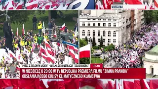 Na żywo! Wielka manifestacja w Warszawie: ponad 300 tys. osób na proteście! | TV Republika