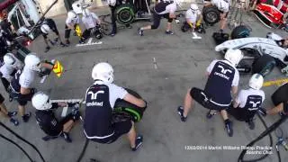 Martini Williams Pit Stop Practice - 2014 F1 Australian GP